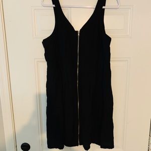 Forever 21 black zip front dress size 2x